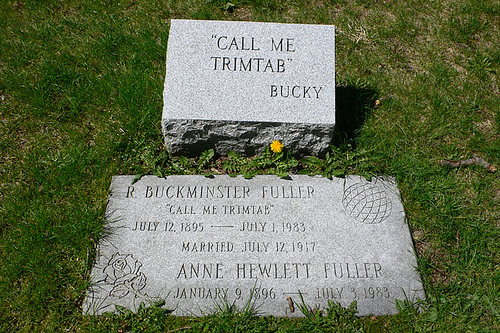 Image result for buckminster fuller tombstone